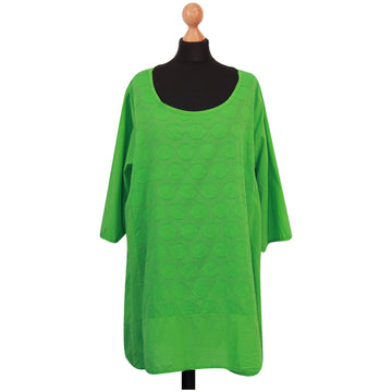 LADIES TOP WOMEN SELF DESIGN SPOTTY FABRIC SOFT COTTON ITALIAN TOP SUMMER HOLIDAYS CASUAL