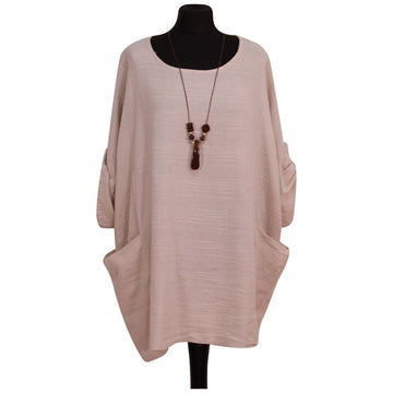 Italian Plain Necklace Cotton Top