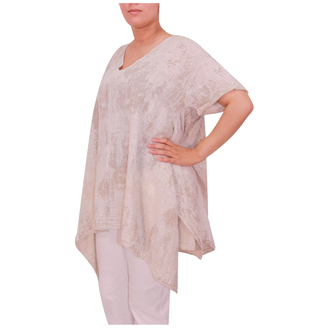 Women Italian Tie Dye Print Top