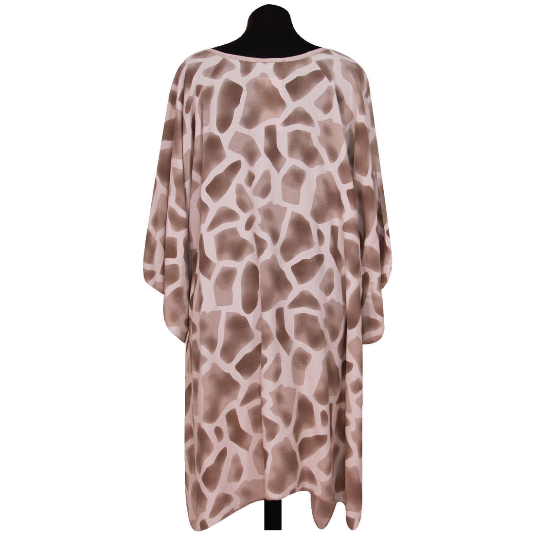 Italian Viscose Giraffe Print Tunic Top