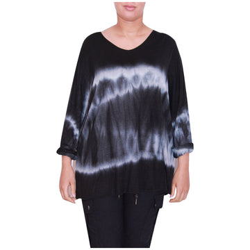 Ladies Italian Tie Dye Print Knitted Top