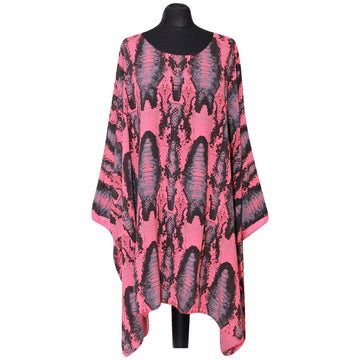 Italian Snake Print Kimono Dress