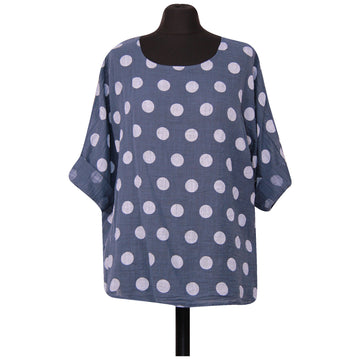 Italian Spotty Print Crop Top