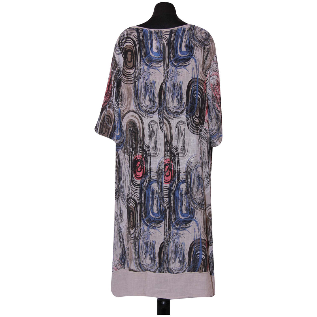 Italian Lagenlook Circle Print Dress