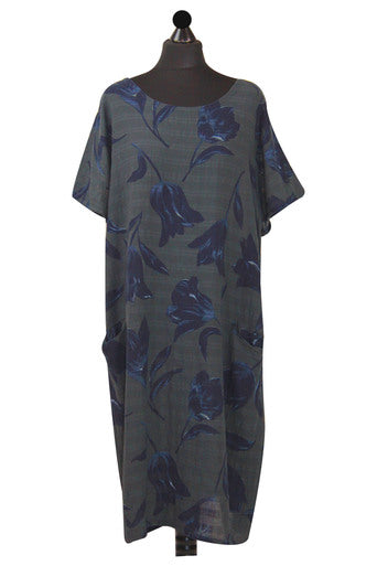 Italian Tulip Print Oversized Dress