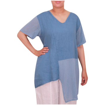 Italian Ladies Tunic Linen Top
