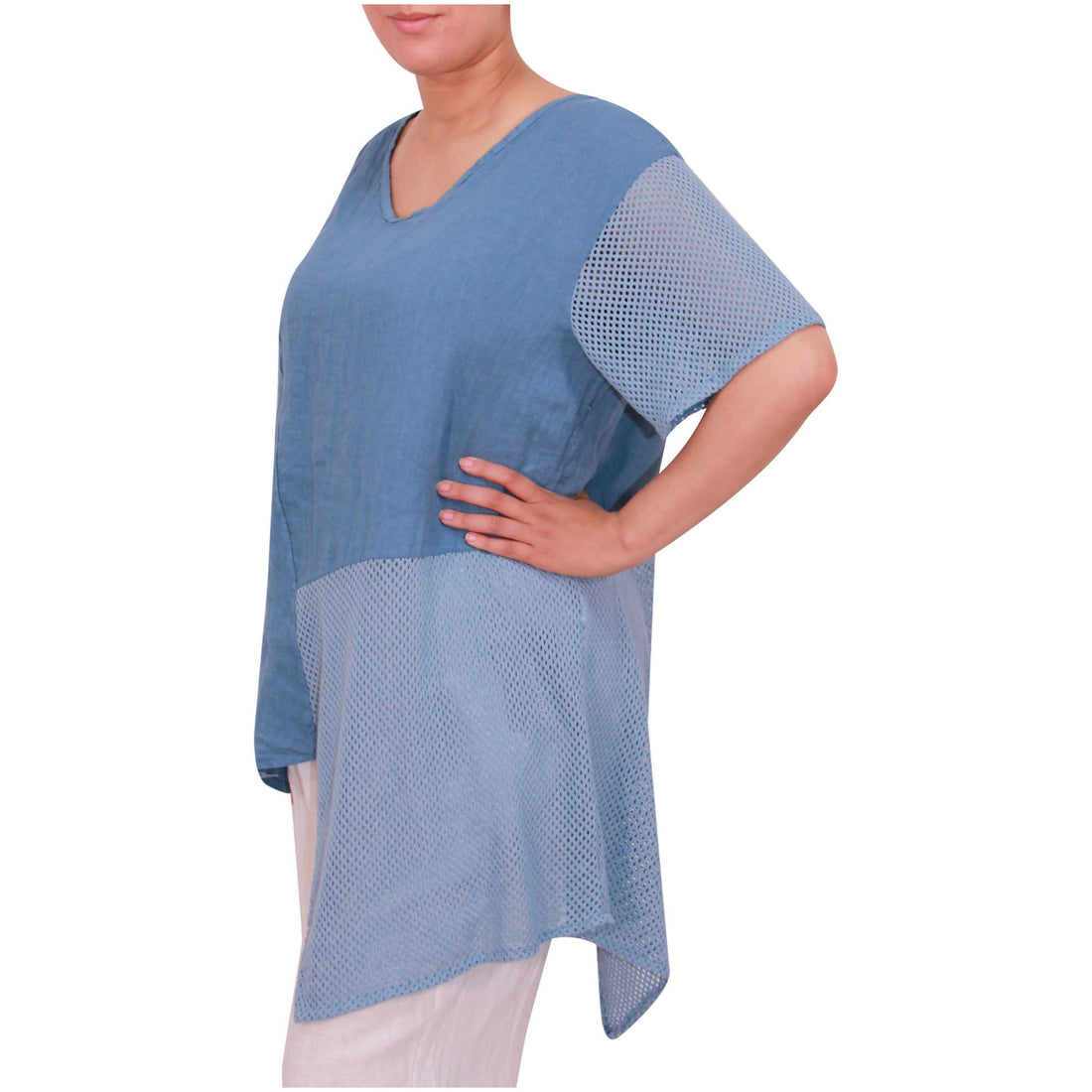 Italian Ladies Tunic Linen Top