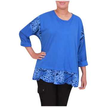 Ladies Italian Top Women Animal Print Pullover Tops