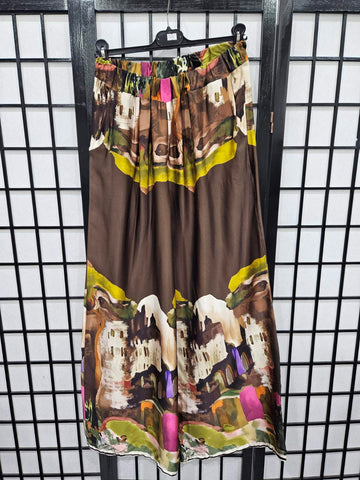 Italian Printed Satin Trouser - 5234