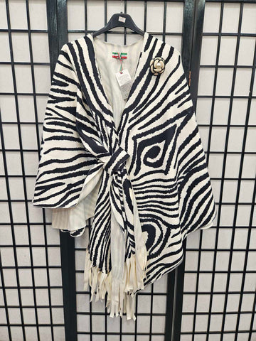 Italian Zebra Print Wrap  - 5253