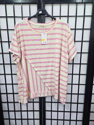 Italian Stripe Short Sleeve With Lorax Detail - 4860