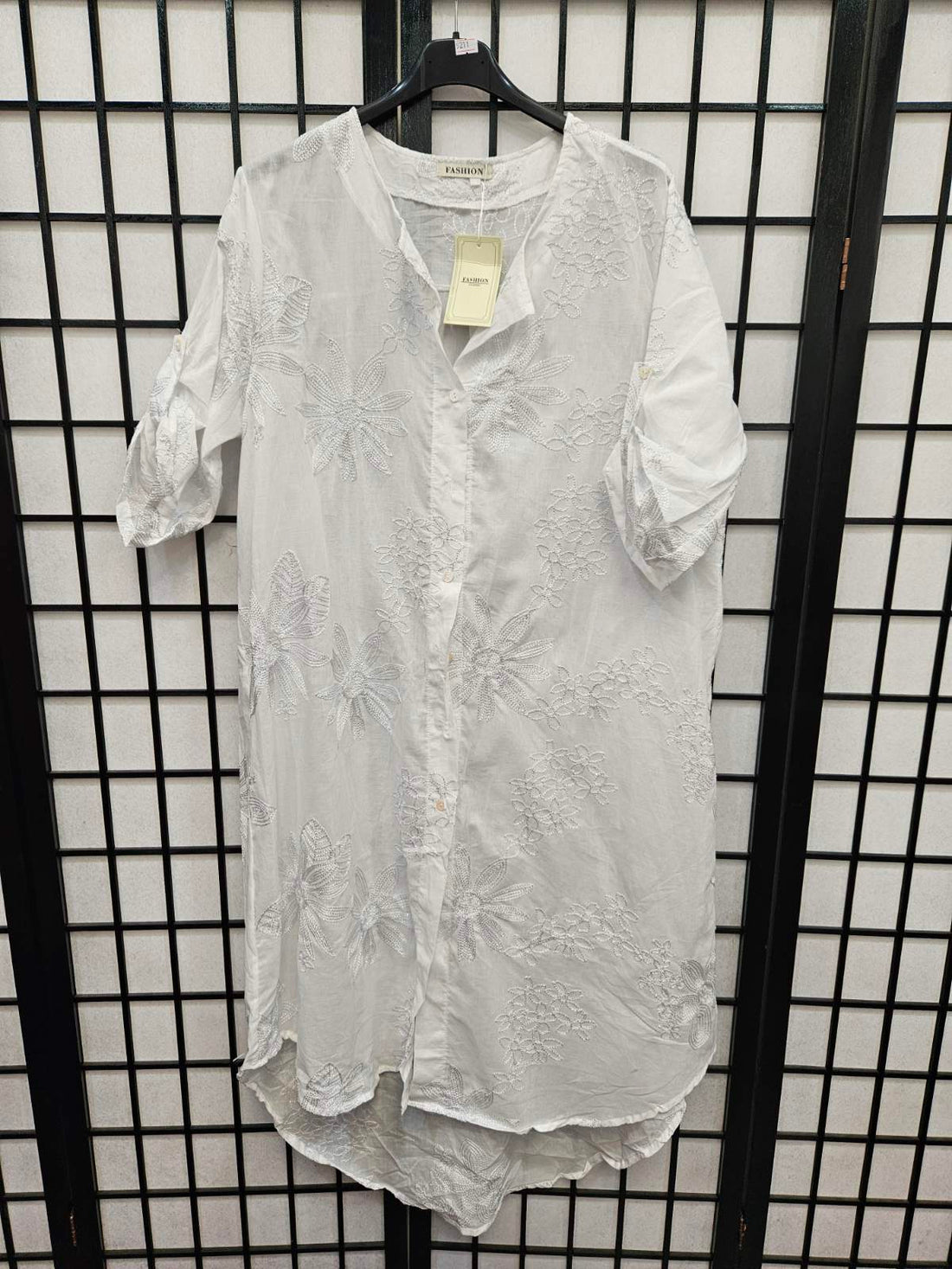 Italian Lorax Thread Detail High Low Shirt - 5211
