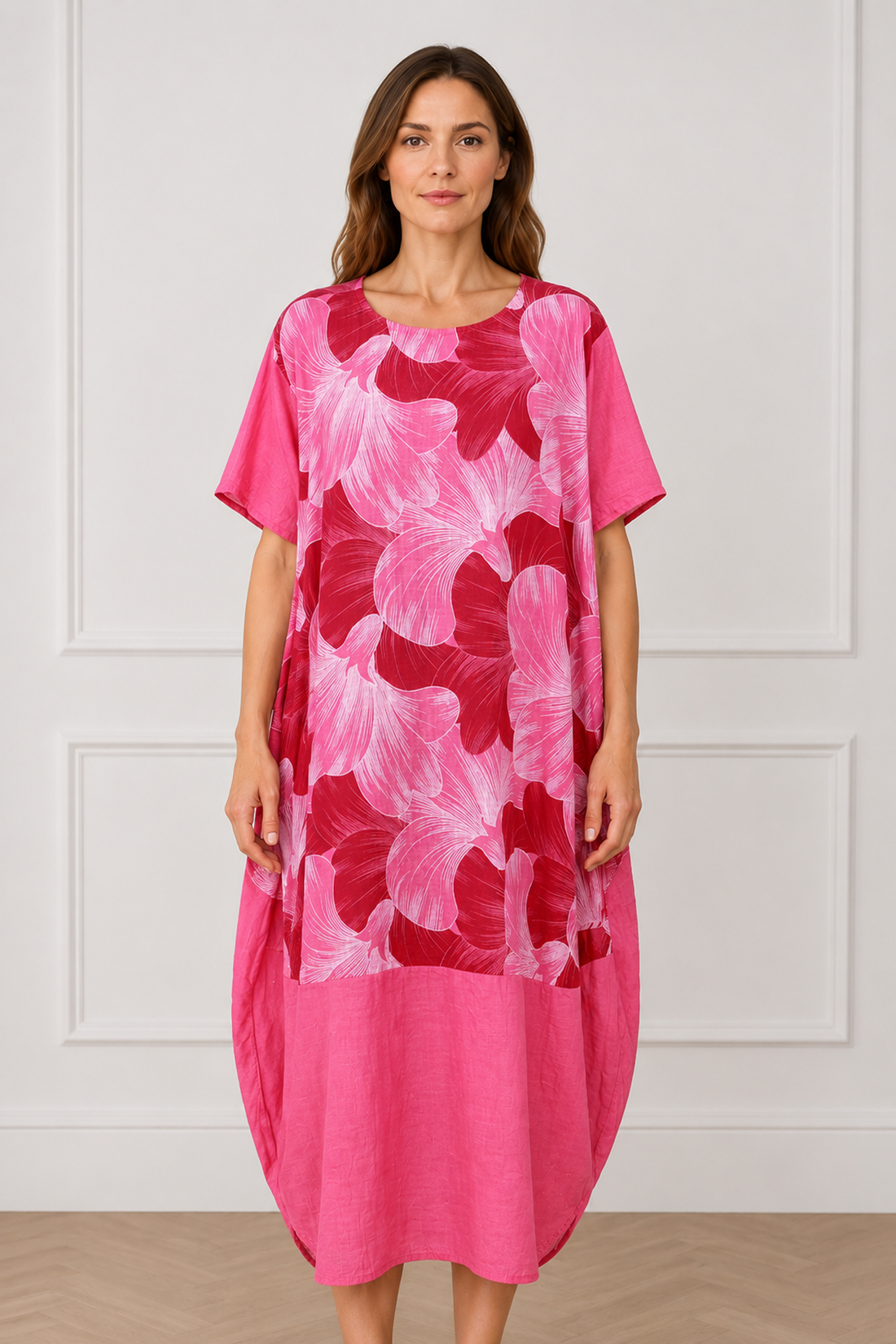 Floral Print Oversized Dress