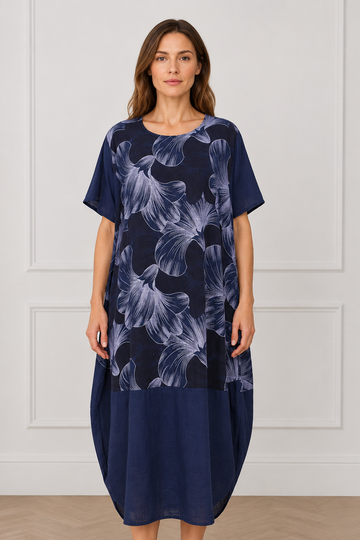 Floral Print Oversized Dress