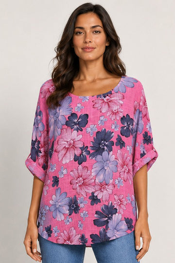 Floral Dream Plus Size Italian Top