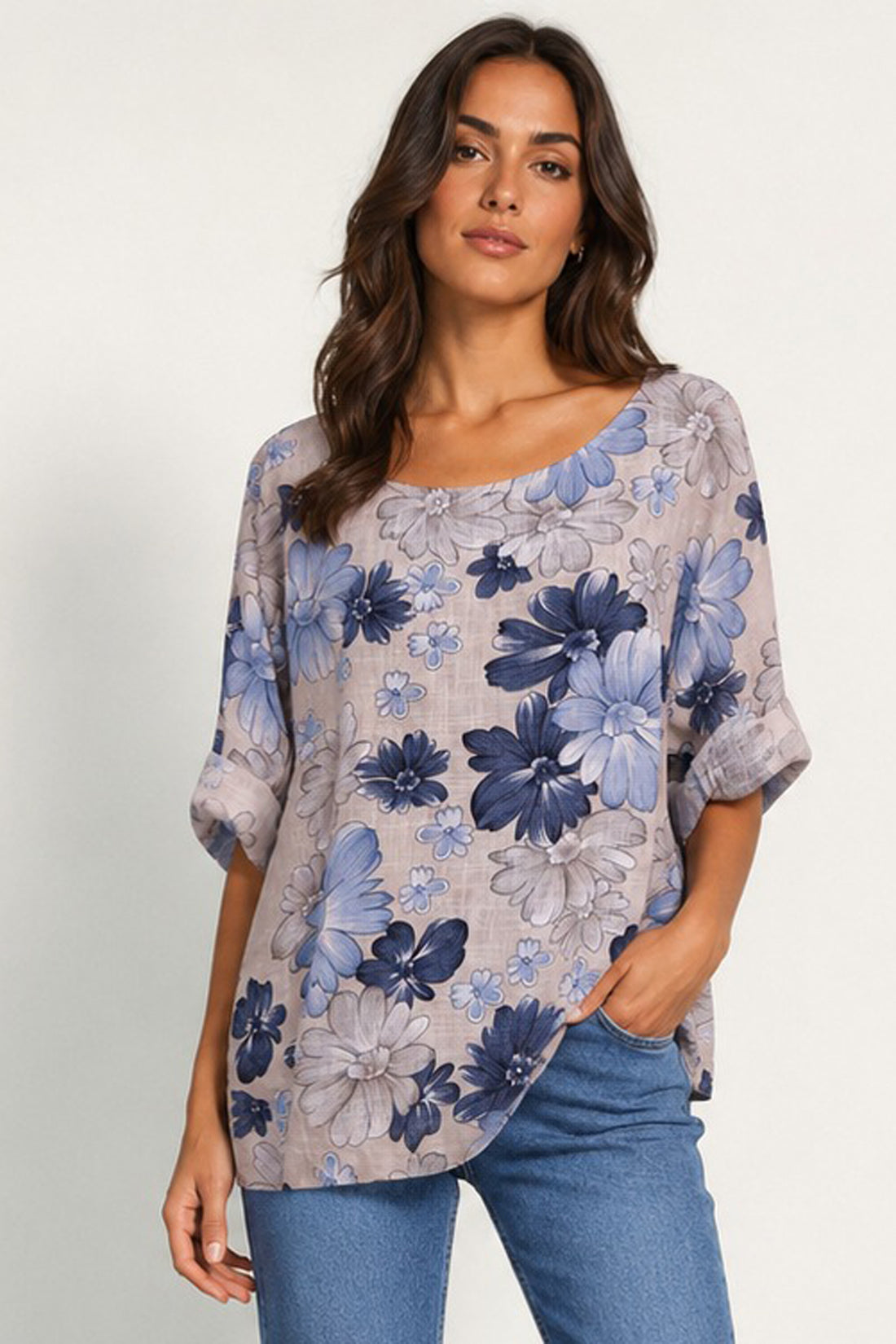 Floral Dream Plus Size Italian Top